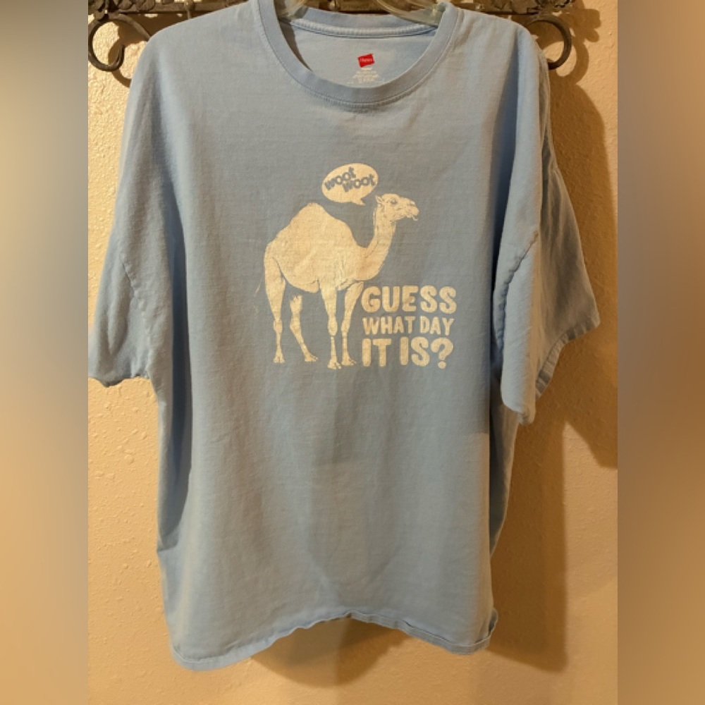 Woot Woot Guess What Day It Is? Camel Tee Shirt